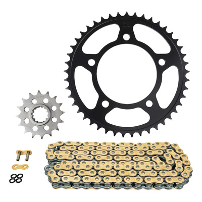 Kit chaîne Afam super renforcé 16x45 pas 520 CB Hornet 750 23-