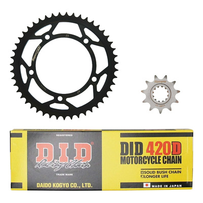Kit chaîne DID acier Aprilia RS 50 03-05