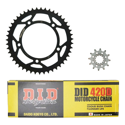 Kit chaîne DID acier Aprilia RS 50 99-02