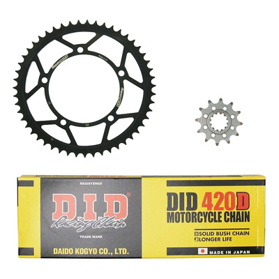 Kit chaîne DID acier Aprilia RX 50 99-01