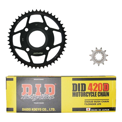 Kit chaîne DID acier MBK 50 X Power R031 03-06