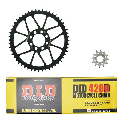 Kit chaîne DID acier Yamaha DT 50 R 97-01