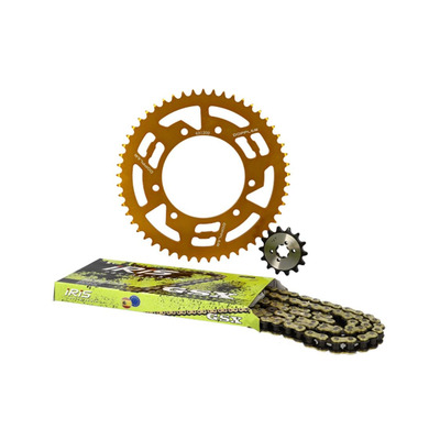 Kit Chaîne Doppler Alu OR 14x53 134 maillons Derbi Senda /Gilera SMT