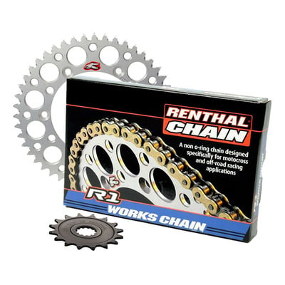Kit chaîne complet Renthal R1 - KTM EXCF 525cc 03-07 - D14x50/520