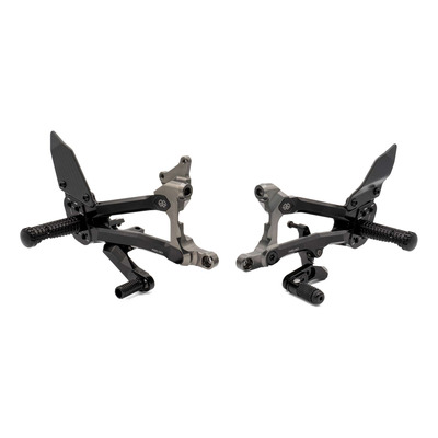 Kit commandes reculées ajustables Gilles Tooling Factor-X2 Ducati Panigale V4/S/R 18-24