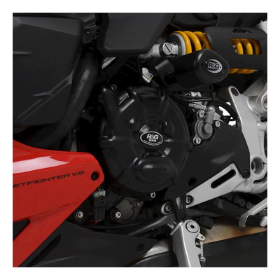 Kit couvre carter moteur R&G Racing noir Ducati Streetfighter V2 22-23