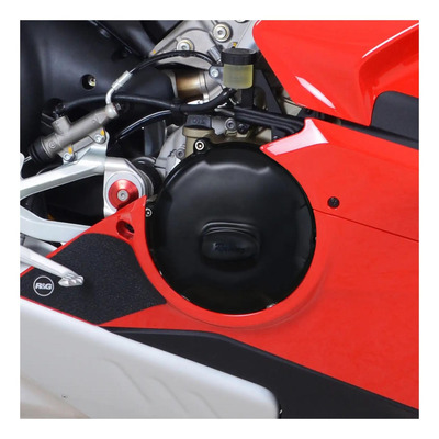 Kit couvre carter moteur R&G Racing noir Ducati Panigale V4 18-19