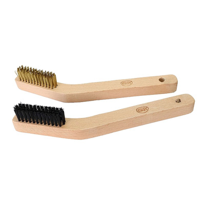 Kit de 2 brosses de chaîne en laiton et nylon GS27