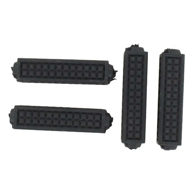 Kit de 4 patins de pédales type éclair noir MBK / Motobécane / Peugeot / Solex