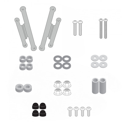 Kit de fixation pour bulle Kappa 1221AK Kawasaki Z 650 S 2026