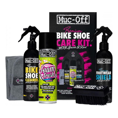 Kit de nettoyage chaussures Muc-Off Premium Bike Shoe Care Kit (6 pcs)