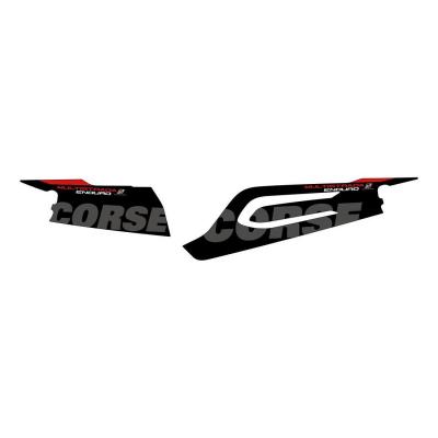 Kit déco bras oscillant Uniracing rouge/noir Ducati Multistrada 1200 Enduro 16-19