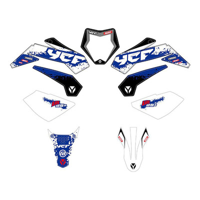 Kit déco complet bleu / blanc / noir YCF Lite 88 2025-