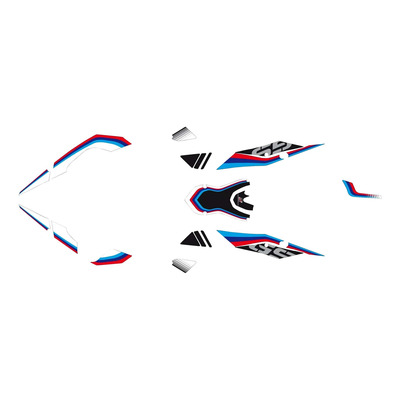 Kit déco complet Uniracing BMW F 800 GS 13-18 bleu/blanc/rouge