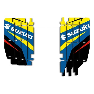 Kit déco de radiateur Blackbird Racing Suzuki 250 RM-Z 10-18 jaune/bleu
