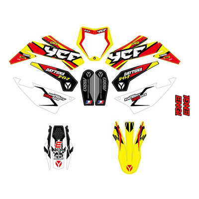 Kit déco jaune / rouge / blanc YCF SP3 2025