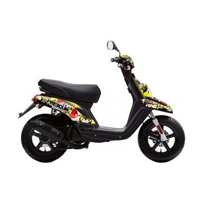 Kit déco Kutvek Freegun Man MBK Booster 04- jaune / rouge