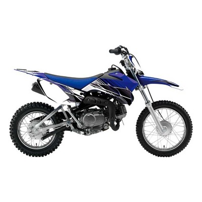 Kit déco Kutvek brillant Stripe Bleu Yamaha TT-R 110 08-18