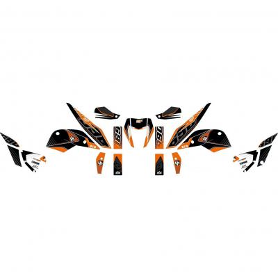 Kit déco Up Maximize noir / orange KTM Duke 690 10-15