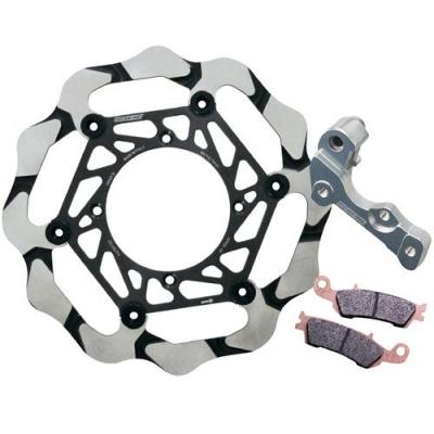 Kit disque de frein avant Braking Oversize Batfly alu wave flottant Ø 270 mm OKBY25