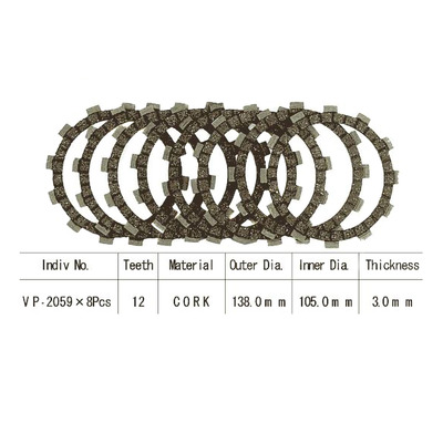 Kit disques d'embrayage garnis Kyoto Cross Yamaha YZ 125 93-07
