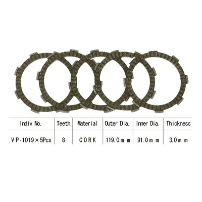 Kit disques d'embrayage garnis Kyoto Honda CR 80 R 84-02
