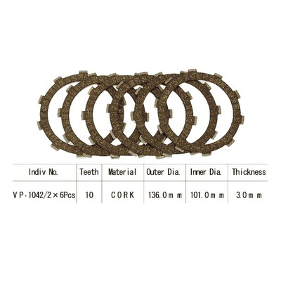 Kit disques d'embrayage garnis Kyoto Honda NSR 125 R 90-01