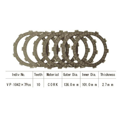 Kit disques d'embrayage garnis Kyoto Honda XR 500 R 79-82