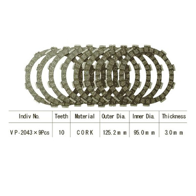 Kit disques d'embrayage garnis Kyoto Yamaha FZR 600 R 89-93
