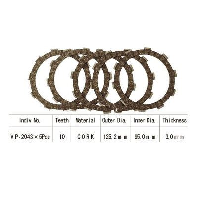 Kit disques d'embrayage garnis Kyoto Yamaha YFM 250 Big Bear 07-11