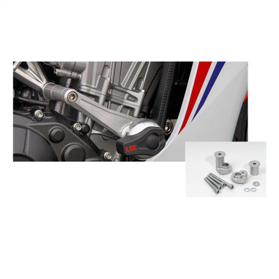 Kit fixation de tampons de protection argent LSL Honda CB 1100 RS 17-18