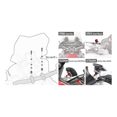 Kit fixation Givi Smart Bar 04SKIT