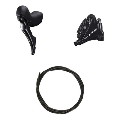 Kit Frein à Disque Hydraulique Shimano 105 BR-R7020 Levier Gauche Frein Avant Noir