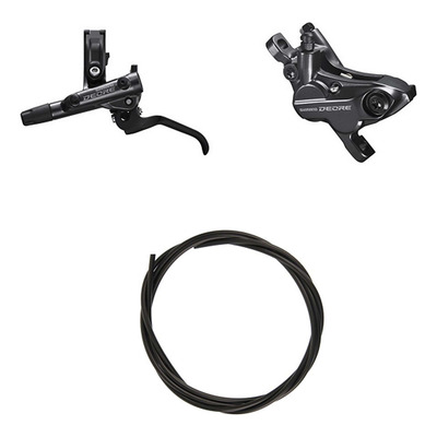 Kit Frein à Disque Hydraulique Shimano Deore BR-M6120 / BL-M6100 Levier Gauche Frein Avant Noir