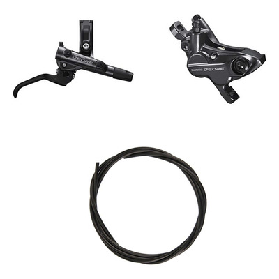 Kit Frein à Disque Hydraulique Shimano Deore BR-M6120 / BL-M6100 Levier Droite Frein Arrière Noir