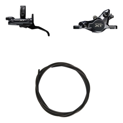 Kit Frein à Disque Hydraulique Shimano Deore XT BR-M8200/BL-M8200 Levier Gauche Frein Avant Noir