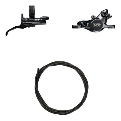 Kit Frein à Disque Hydraulique Shimano Deore XT BR-M8200/BL-M8200 Levier Droite Frein Arrière Noir
