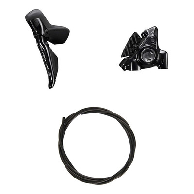 Kit Frein à Disque Hydraulique Shimano Dura-Ace BR-R9270 / ST-R9270 Levier Gauche Frein Avant Noir