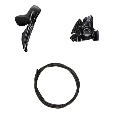 Kit Frein à Disque Hydraulique Shimano Dura-Ace BR-R9270 / ST-R9270 Levier Droite Frein Arrière Noir