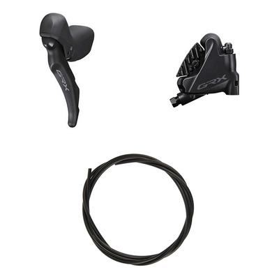 Kit Frein à Disque Hydraulique Shimano GRX BR-RX400/ST-RX600 Levier Gauche Frein Avant Noir