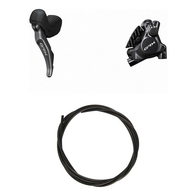 Kit Frein à Disque Hydraulique Shimano GRX BR-RX820 / ST-RX820 Levier Gauche Frein Avant Noir