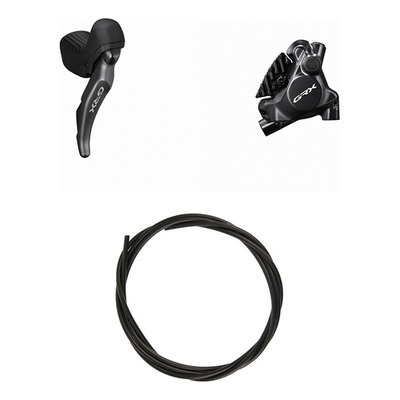 Kit Frein à Disque Hydraulique Shimano GRX BR-RX820 / ST-RX820 Levier Droite Frein Arrière Noir