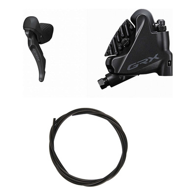 Kit Frein à Disque Hydraulique Shimano GRX BR-RX420 / ST-RX610 Levier gauche Frein Avant Noir