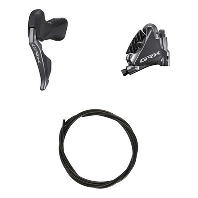 Kit Frein à Disque Hydraulique Shimano GRX Di2 BR-RX810/ST-RX815 Levier Gauche Frein Avant Noir