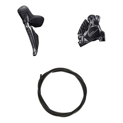 Kit Frein à Disque Hydraulique Shimano Ultegra BR-R8170 / ST-R8170 Levier Gauche Frein Avant Noir