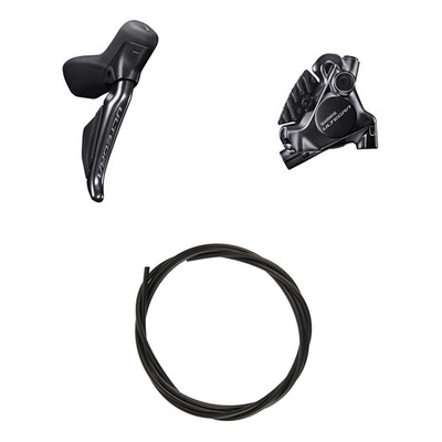 Kit Frein à Disque Hydraulique Shimano Ultegra BR-R8170 / ST-R8170 Levier Droite Frein Arrière Noir
