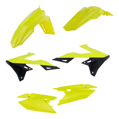 Kit Plastique ACERBIS Type Origine Jaune Fluo / Noir - Suzuki 450 RMZ 2018