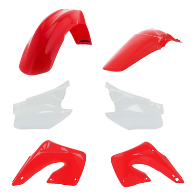 Kit Plastique ACERBIS Type Origine Réplica 1999 Rouge / Blanc - Honda 125 / 250 CR 00-01
