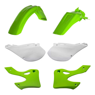 Kit Plastique ACERBIS Type Origine Réplica 1999 Vert / Blanc - Kawasaki 125 / 250 KX 99-02