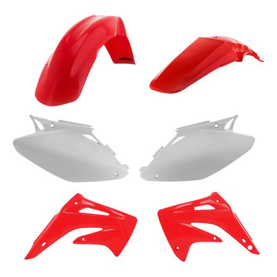 Kit Plastique ACERBIS Type Origine Réplica 2003 Rouge / Blanc - Honda 125 / 250 CR 02-03
